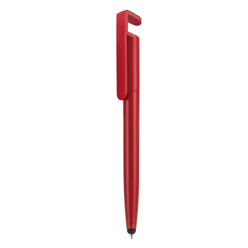 Bolígrafo de plástico, mecanismo retráctil, goma touch screen, limp