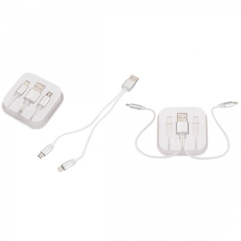 Set de cables para cargar dispositivos móviles MARET - (F-SO-014)