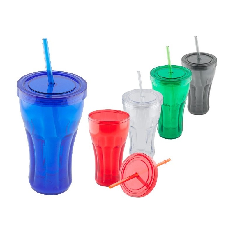 VASO CON POPOTE DE 500 ML ZODA - (DTTC-VAP3558)