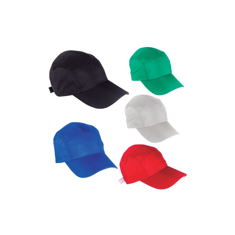 Gorra en poliéster, cinco gajos con cinta ajustable de velcro. TIMBER - (F-BL-015)