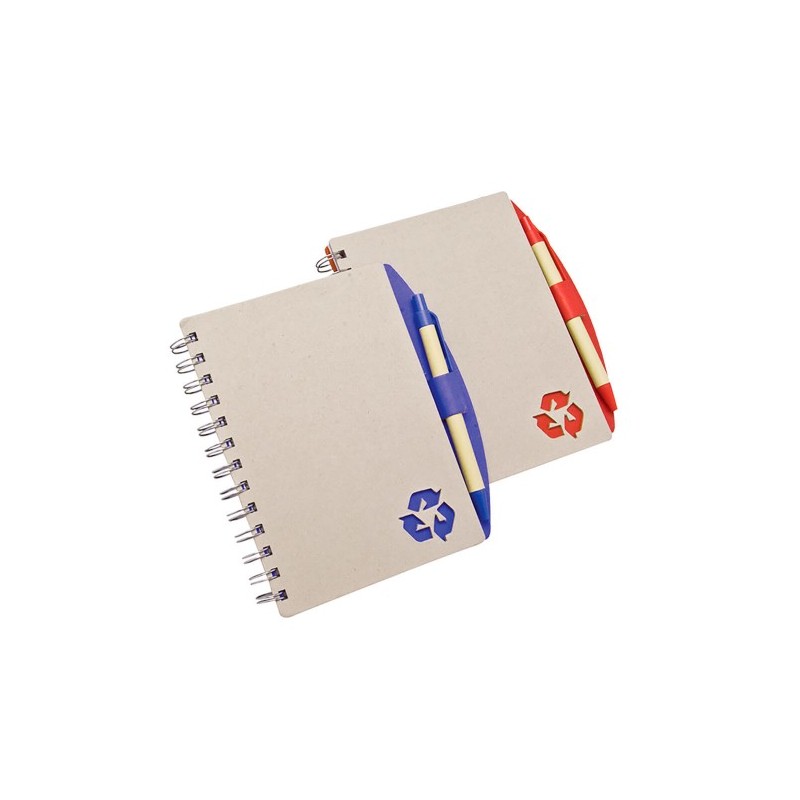 Libreta fabricada en material reciclable, con hojas de raya (S-OFI034) - Artículos Promocionales