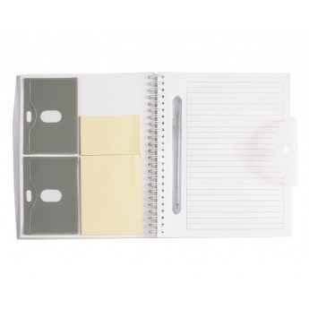 LIBRETA CON BROCHE Y ESPIRAL BIANY - (DO-PEC1160) - Artículos Promocionales