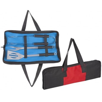 SET PARA ASADO CON BOLSA MAR Y TIERRA - (DHEV-BBQ4523) - Artículos Promocionales