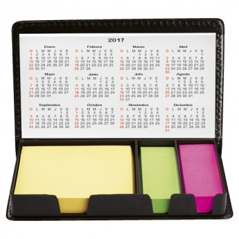 ESTUCHE CON PORTA NOTAS - CALENDARIO (P-HL-6655) - Artículos Promocionales